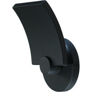 George Kovacs Flipout LED 8 inch Coal Outdoor Wall Sconce in Black P1234-066-L - Open Box