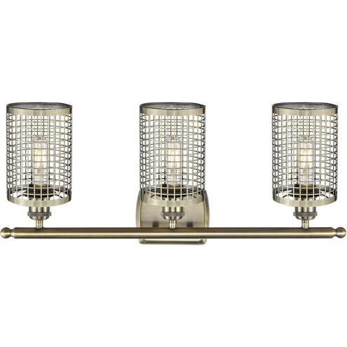 Nestbrook 3 Light 26 inch Antique Brass Bath Vanity Light Wall Light