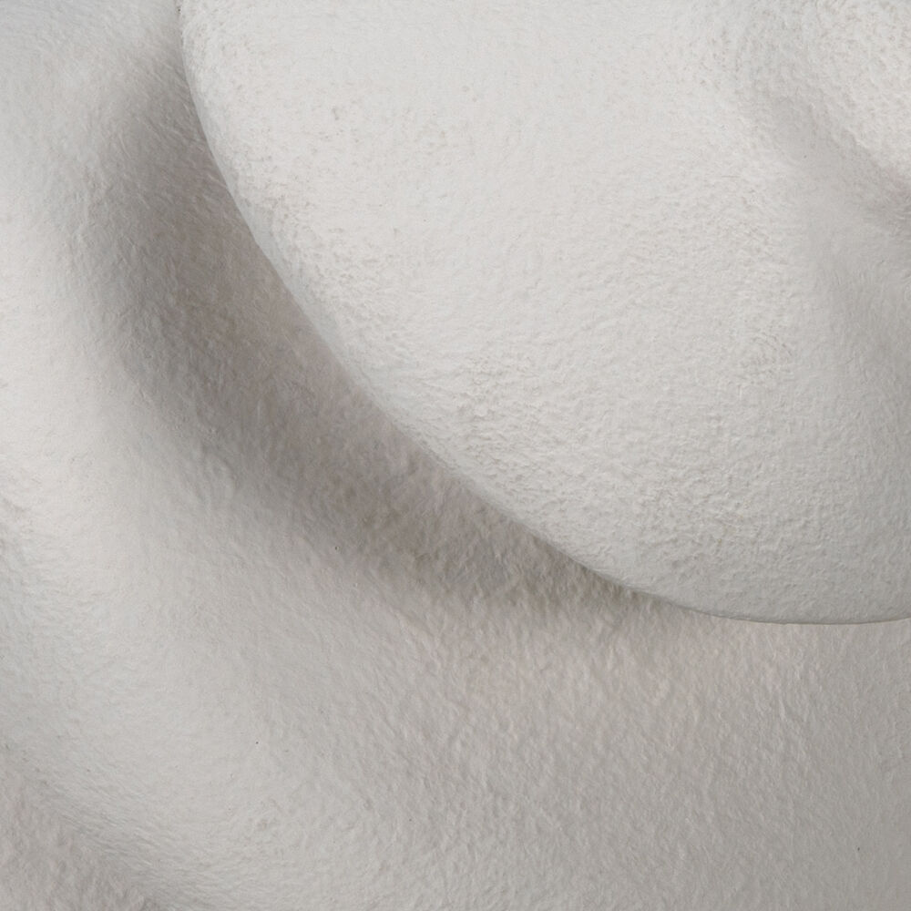 Spiral White Fiber Cement Decor Accessory