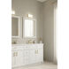 High Rise LED 8.5 inch Legacy Brass Bath Bar Wall Light