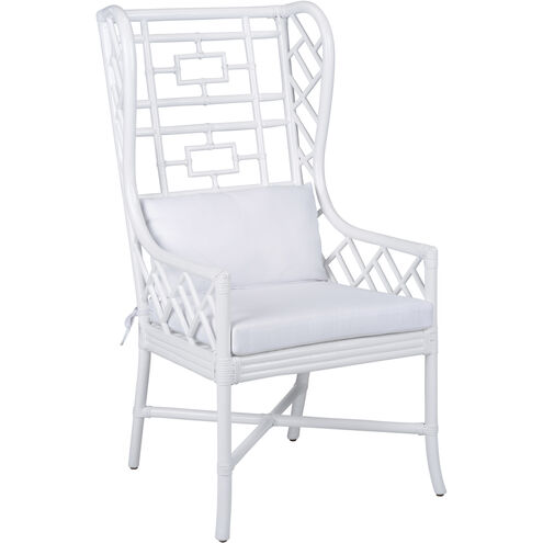 Gwyneth White/Cream Wing Chair