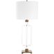 Outline Cordless 30.75 inch 7 watt Clear Acrylic and Brass Cordless Table Lamp Portable Light