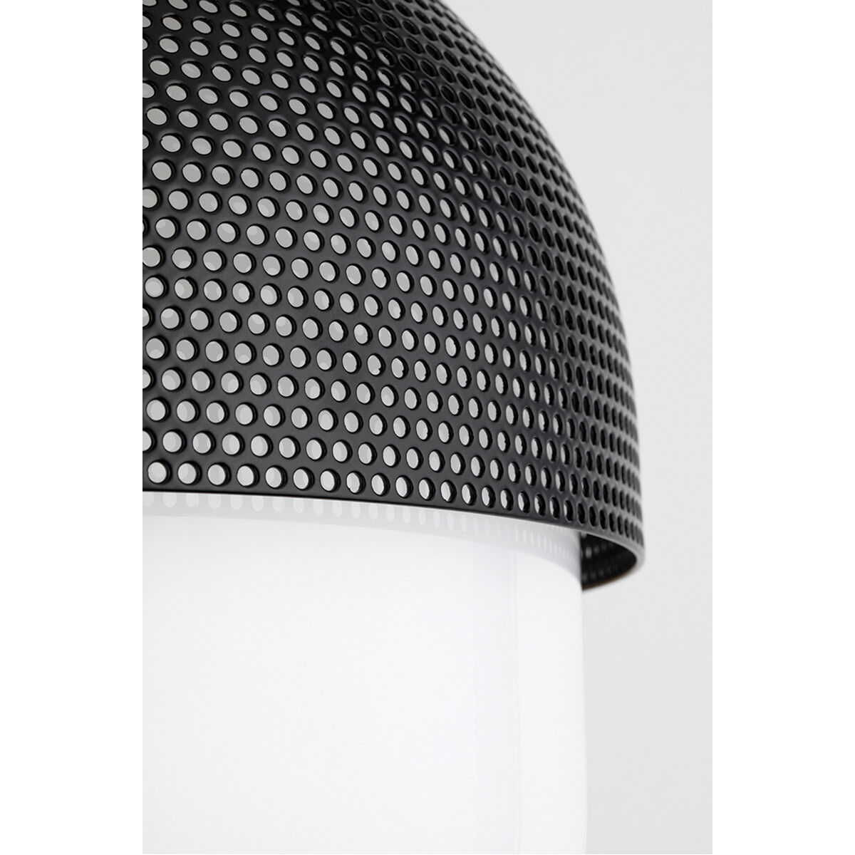 Nyack 1 Light 19 inch Polished Nickel / Black Pendant Ceiling Light