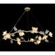 Churippu 12 Light Silver Leaf Chandelier Ceiling Light