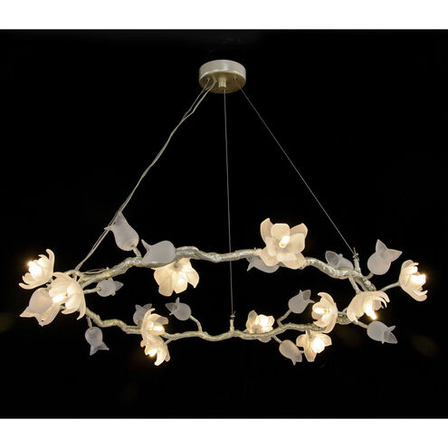Churippu 12 Light Silver Leaf Chandelier Ceiling Light