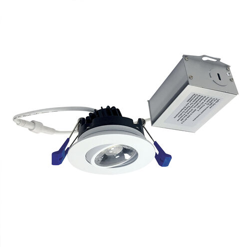 Nora Lighting M2 Matte Powder White Mini Recessed Gimbal in 2700K, 400 NM2-2RG4027MPW - Open Box