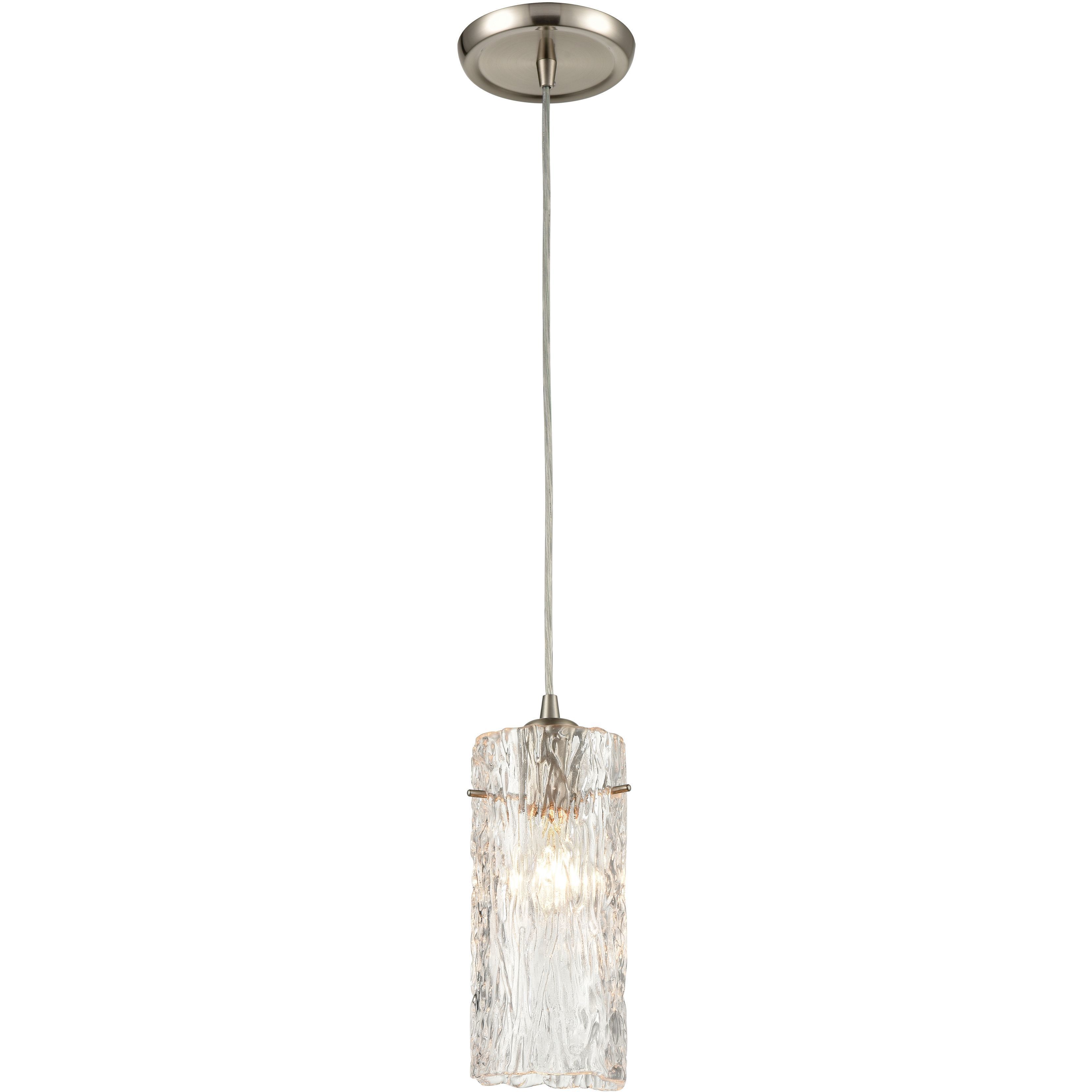 Roubaix 1 Light 5 inch Satin Nickel Mini Pendant Ceiling Light