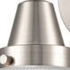 Caden 1 Light 9 inch Satin Nickel Sconce Wall Light in Matte White Glass