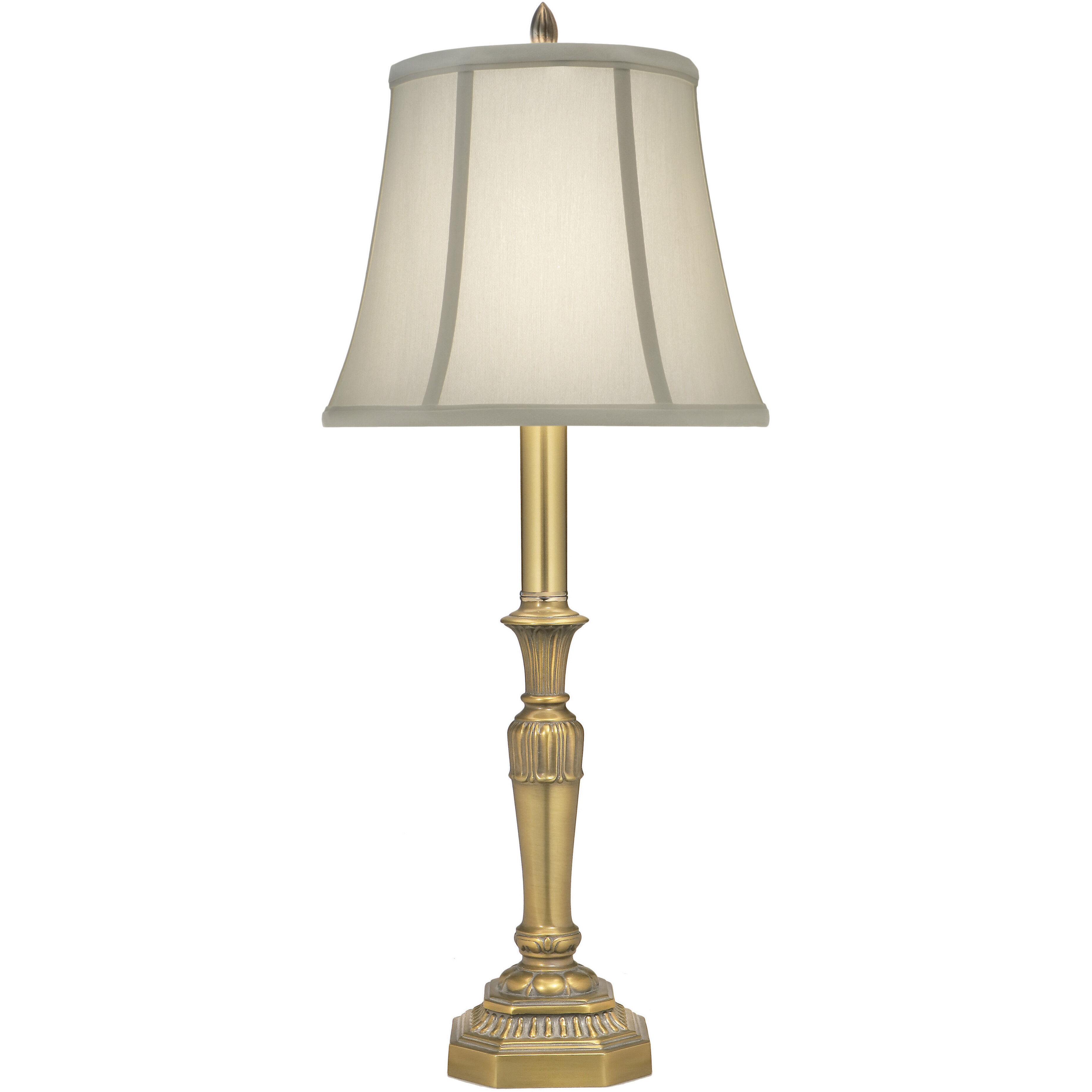Stiffel BL A771 ABR Ellie 30 inch Artisan Brass Buffet Lamp Portable Light Open Box