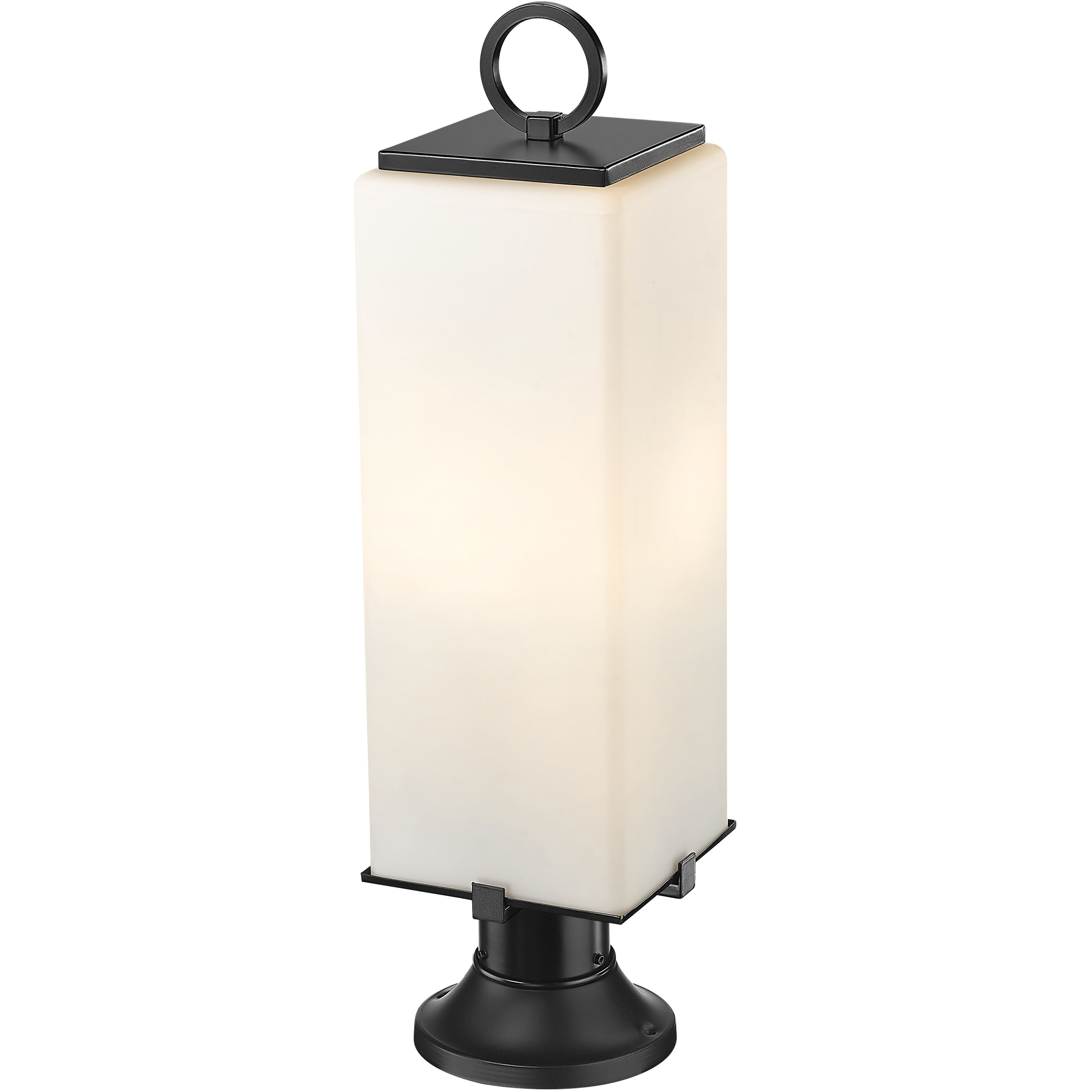 Sana 3 Light 28.5 inch Black Outdoor Pier Mounted Fixture