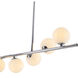 Canada 8 Light 4 inch Chrome Chandelier Ceiling Light