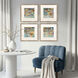 Beyond the Breeze Blue and Green and Purple and Turquoise Framed Art