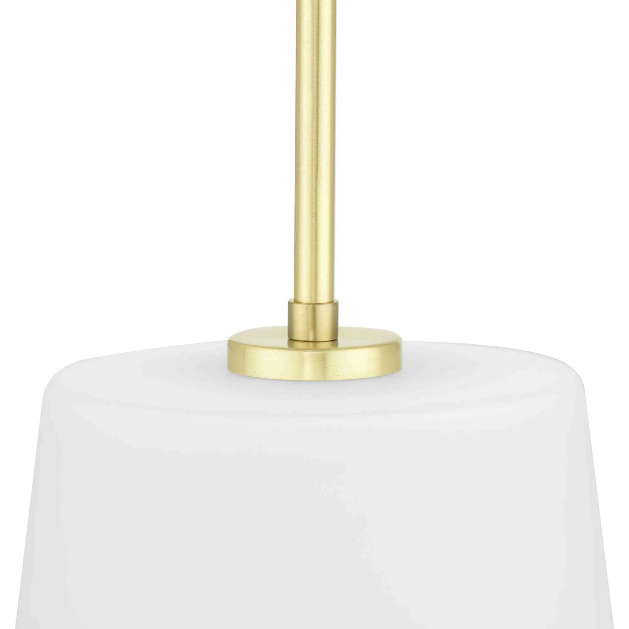Clarion 1 Light 10.5 inch Satin Brass Pendant Ceiling Light