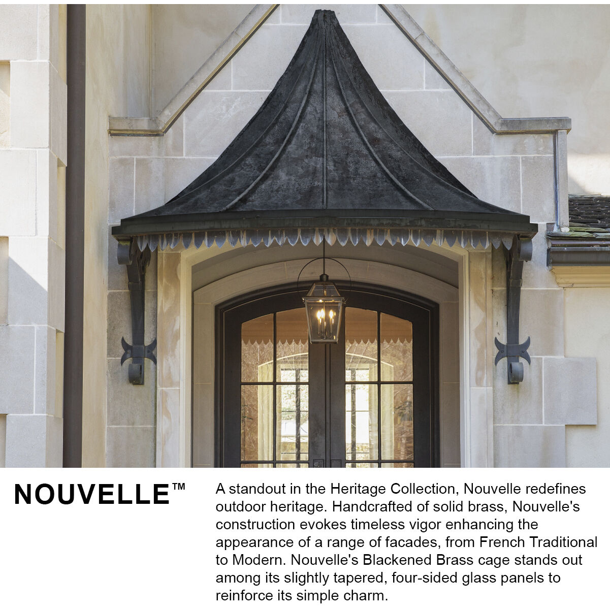 Heritage Nouvelle Outdoor Wall Mount Lantern