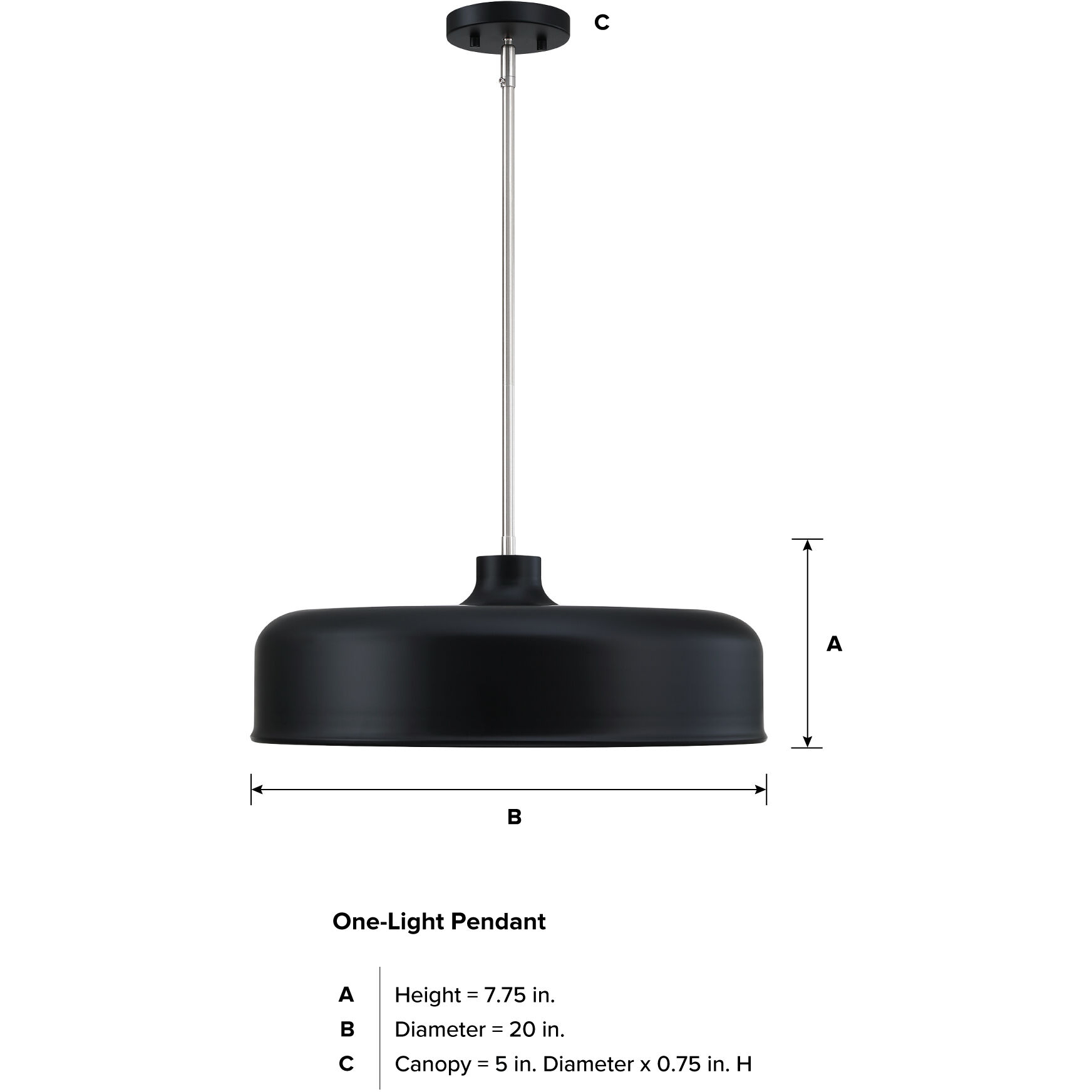 Forbidden Springs LED 20 inch Matte Black Down Pendant Ceiling Light