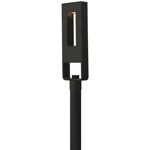 Atlantis LED 25 inch Satin Black Outdoor Post Mount Lantern