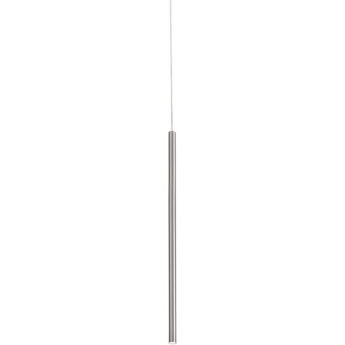 Point LED 6 inch Satin Nickel Pendant Ceiling Light