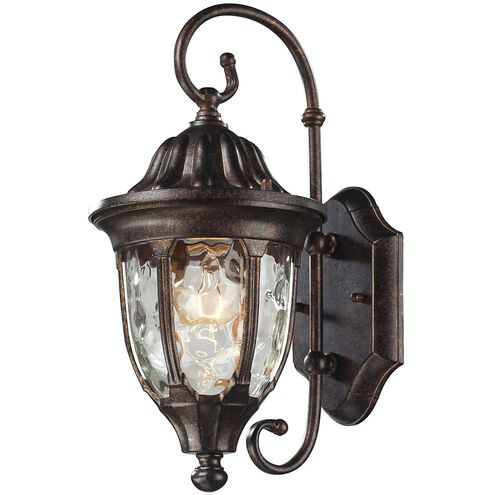 Glendale 1 Light 14 inch Regal Bronze with Clear Outdoor Wall Sconce