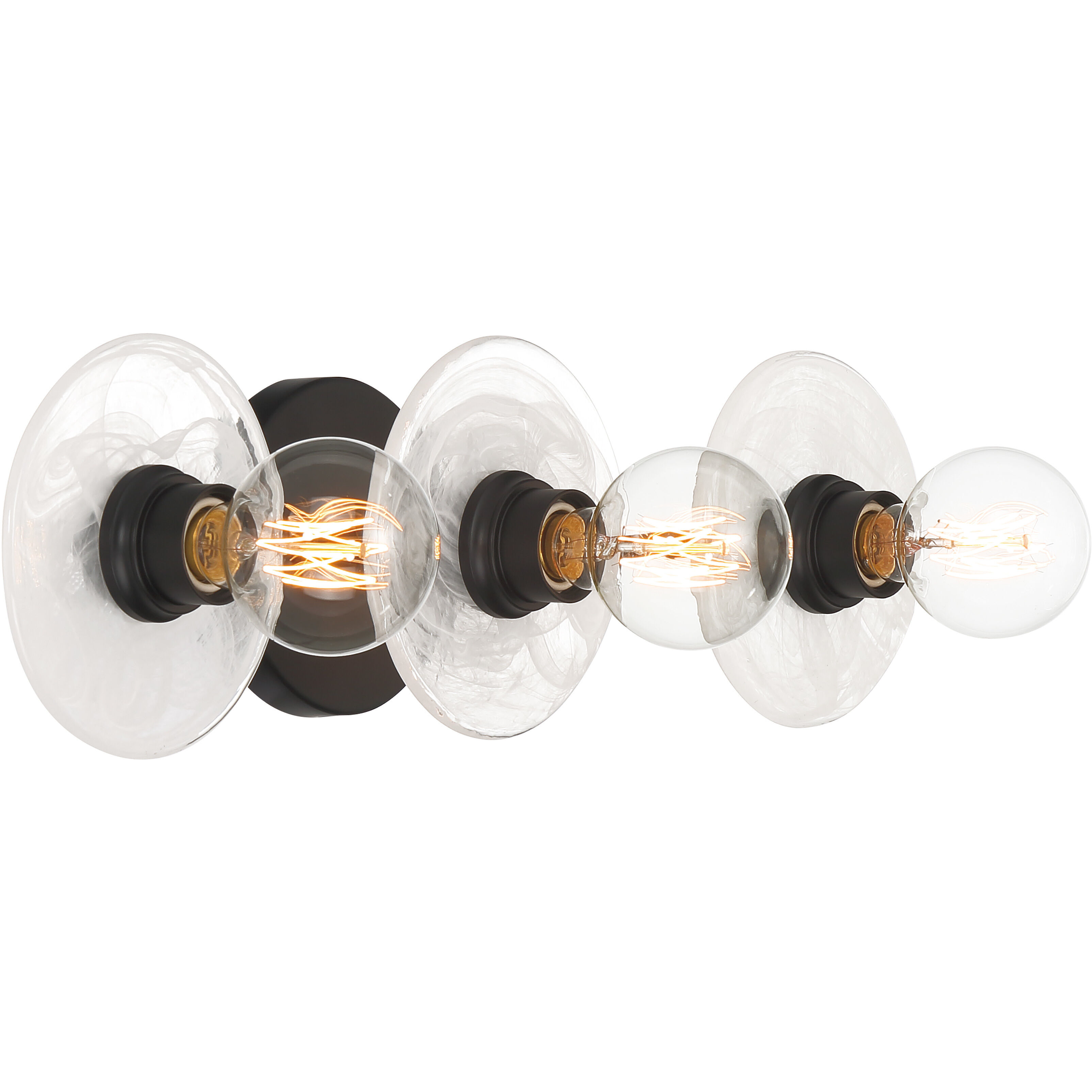 Vapors 3 Light 23.25 inch Coal Bath Light Wall Light