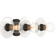 Vapors 3 Light 23.25 inch Coal Bath Light Wall Light