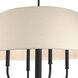 Dalia 4 Light 24 inch Matte Black Chandelier Ceiling Light