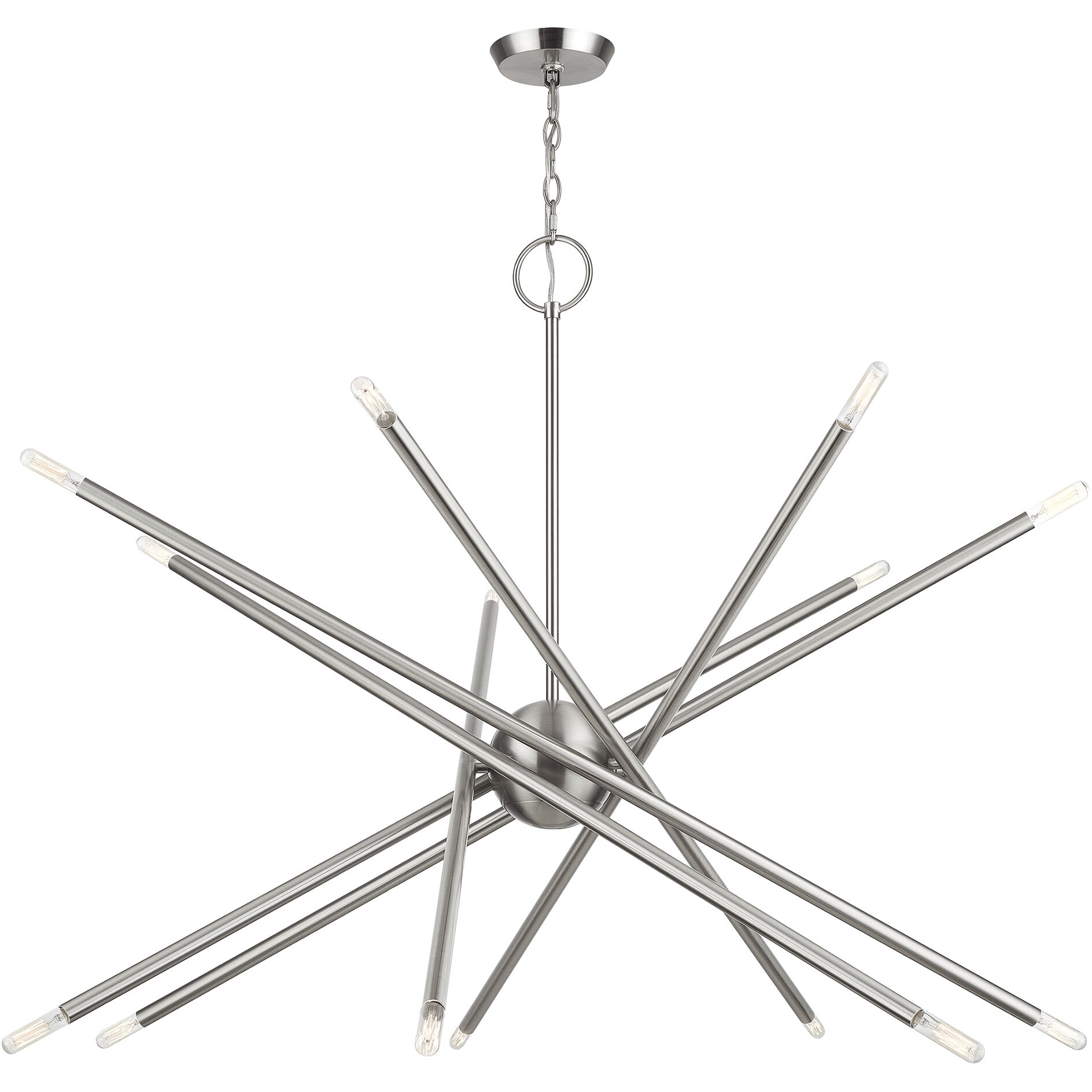 Soho 14 Light 40 inch Brushed Nickel Foyer Chandelier Ceiling Light