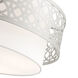 Calinda 4 Light 20 inch Brushed Nickel Semi Flush Ceiling Light