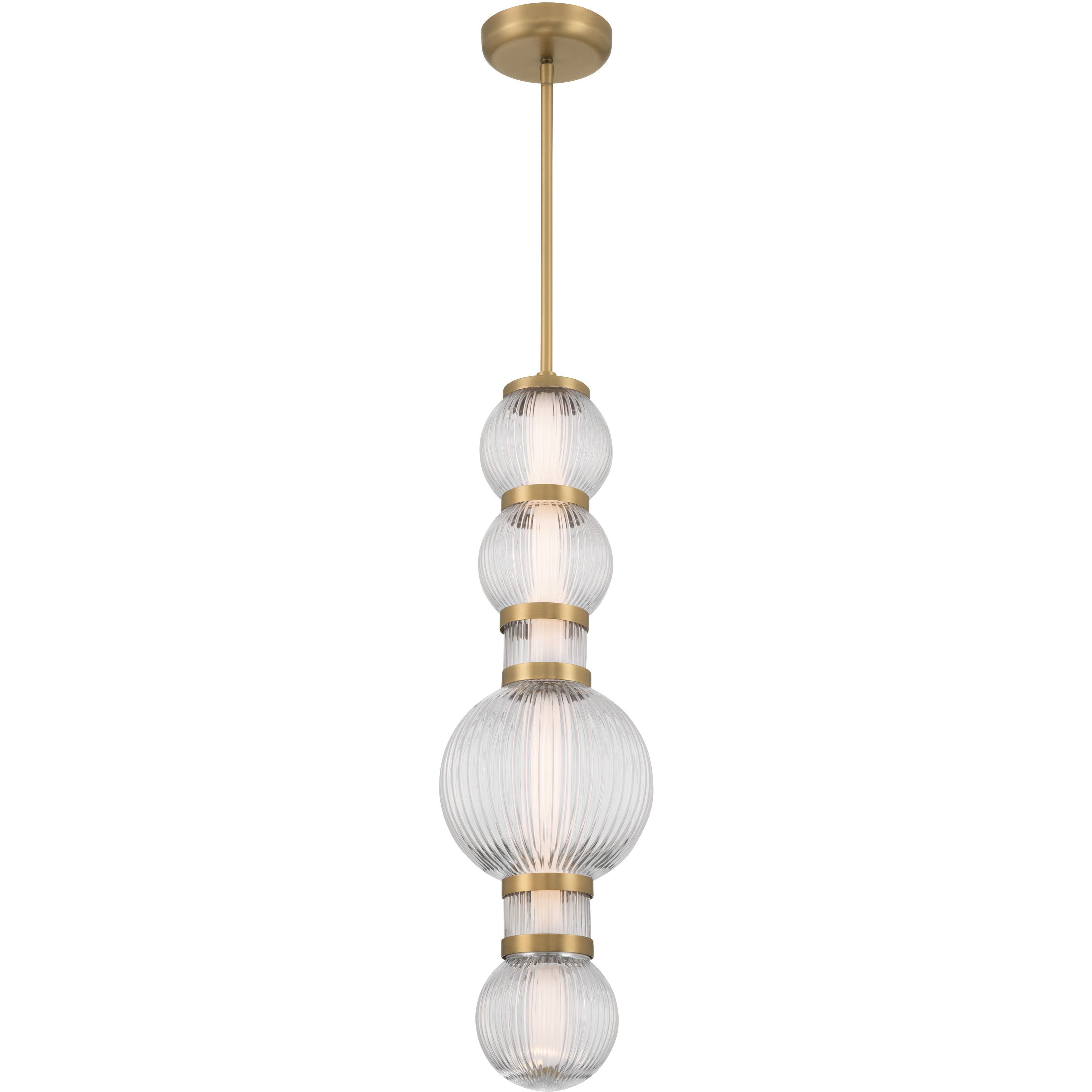 Cordel LED 8 inch Legacy Brass Mini Pendant Ceiling Light