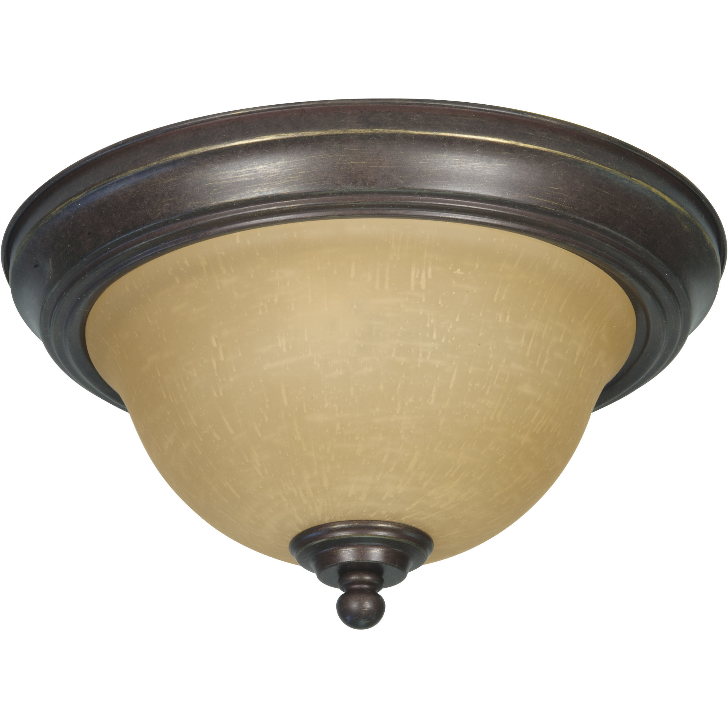 Castillo 2 Light 11.25 inch Sonoma Bronze and Champagne Flush Mount Ceiling Light