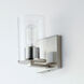 Sleek 1 Light 4.75 inch Satin Nickel Bath Vanity Wall Light
