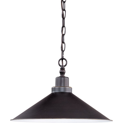 Bridgeview 1 Light 16 inch Mission Dust Bronze Pendant Ceiling Light