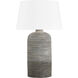 Sutton Manor 31 inch 15.00 watt Aged Brass and Ceramic Cream Shadow Table Lamp Portable Light