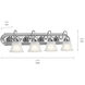 Independence 4 Light 30 inch Chrome Wall Mt Bath 4 Arm Wall Light