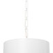 Alston 6 Light 20 inch Matte White and Antique Gold Pendant Ceiling Light