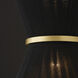 Cecilia 1 Light 12 inch Black Rope and Patinaed Brass Pendant Ceiling Light