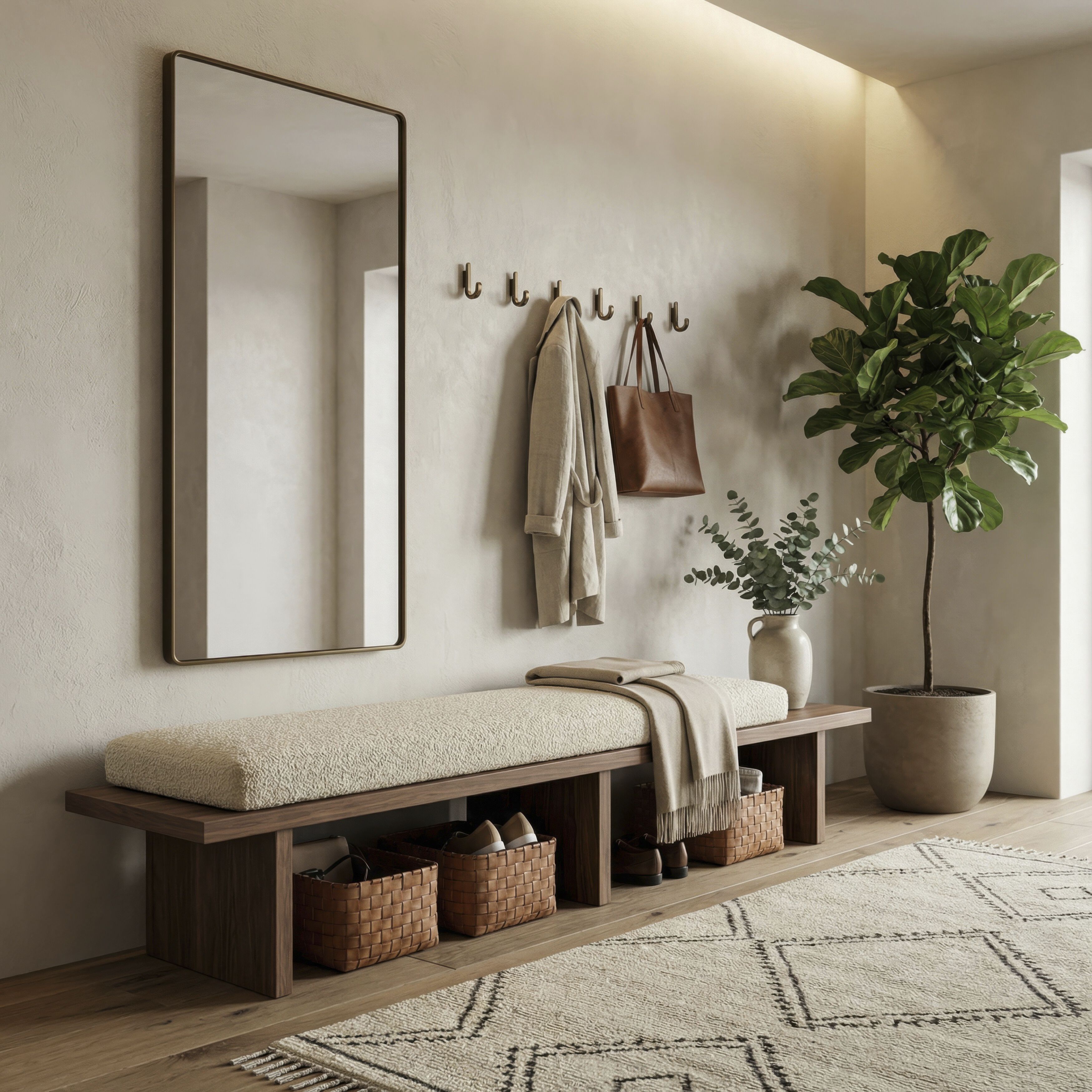 Kye 40 X 22 inch Polished Nickel Wall Mirror, Varaluz Casa