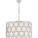 Suzanne Kasler Alexandra2 4 Light 24.75 inch Burnished Silver Leaf Hanging Shade Ceiling Light, Medium