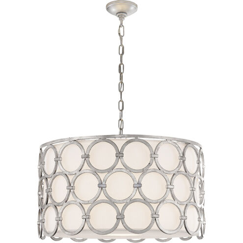 Suzanne Kasler Alexandra2 4 Light 24.75 inch Burnished Silver Leaf Hanging Shade Ceiling Light, Medium