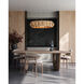 Plunge LED 30 inch Brass Chandelier Ceiling Light