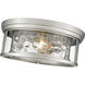 Clarion 3 Light 16 inch Brushed Nickel Flush Mount Ceiling Light