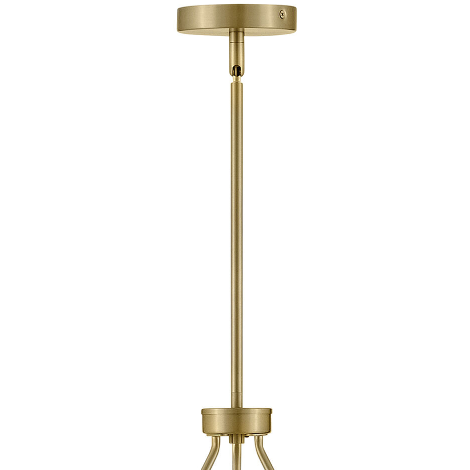 Orla LED 36 inch Lacquered Brass Chandelier Ceiling Light