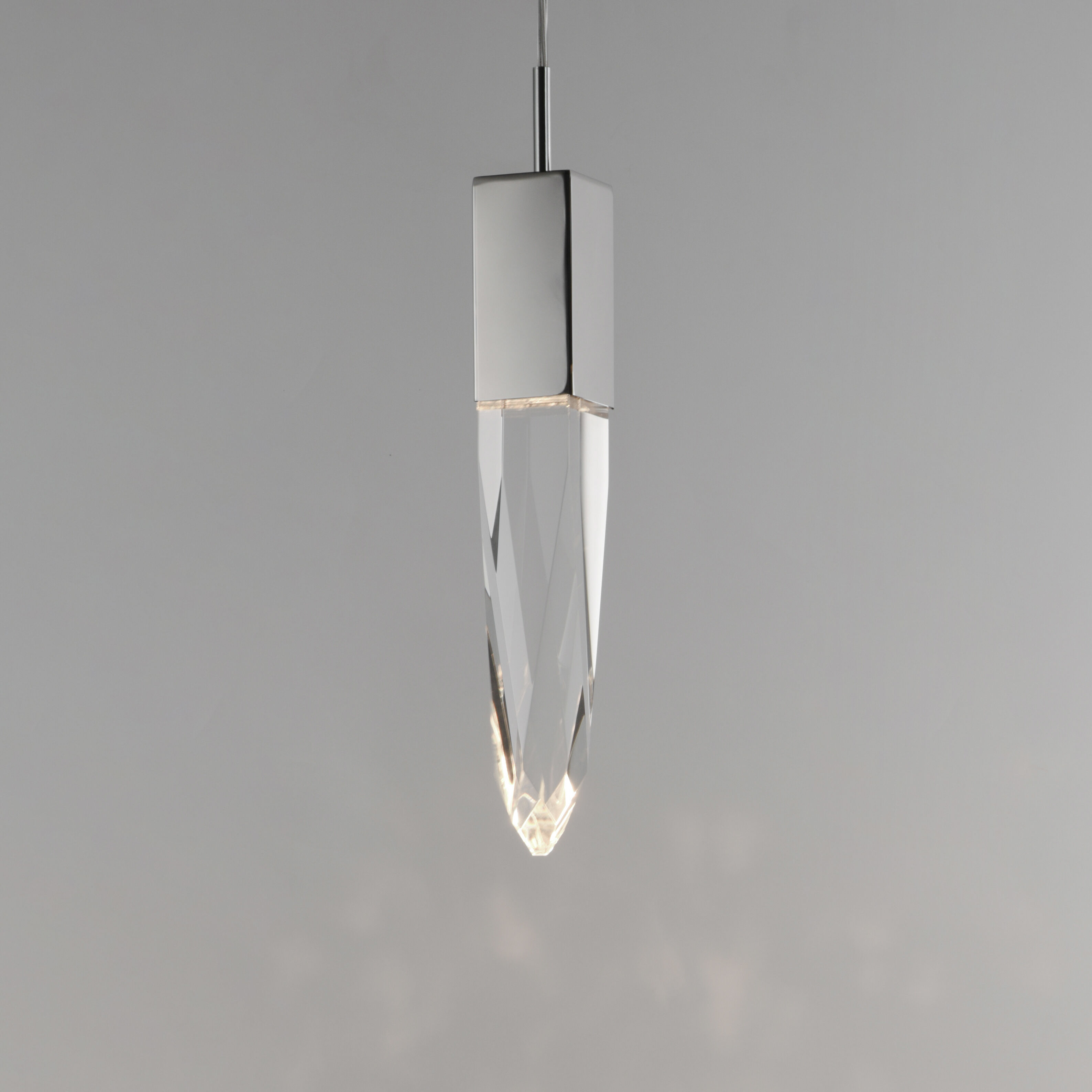 Quartz LED 4.75 inch Polished Chrome Mini Pendant Ceiling Light