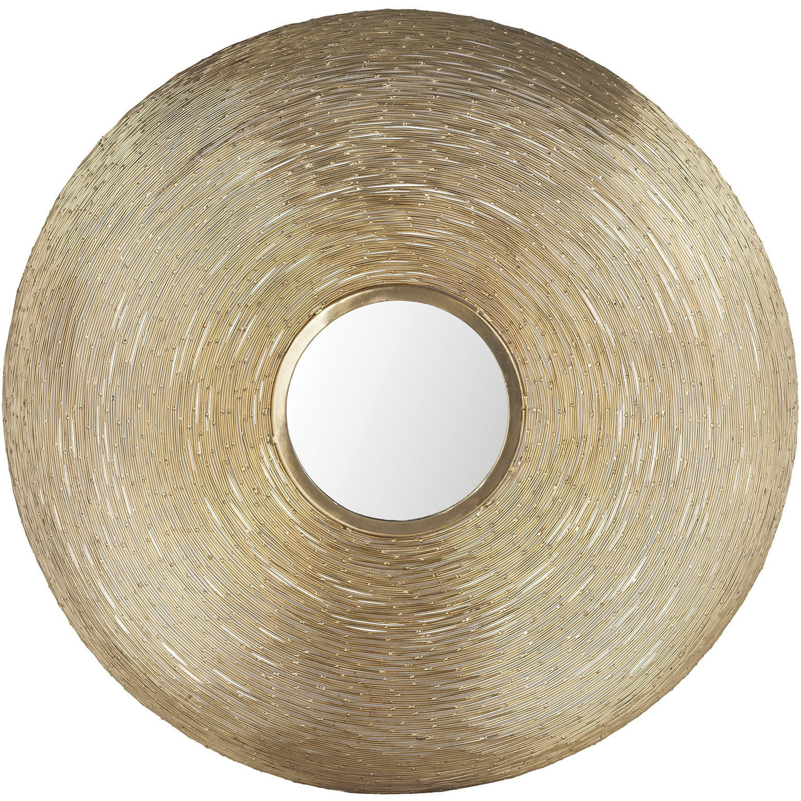 Goldgrass 25 X 25 inch Brass with Mirror Wall Mirror