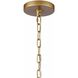 Crystal Fusion 8 Light 30 inch Peruvian Gold Chandelier Ceiling Light