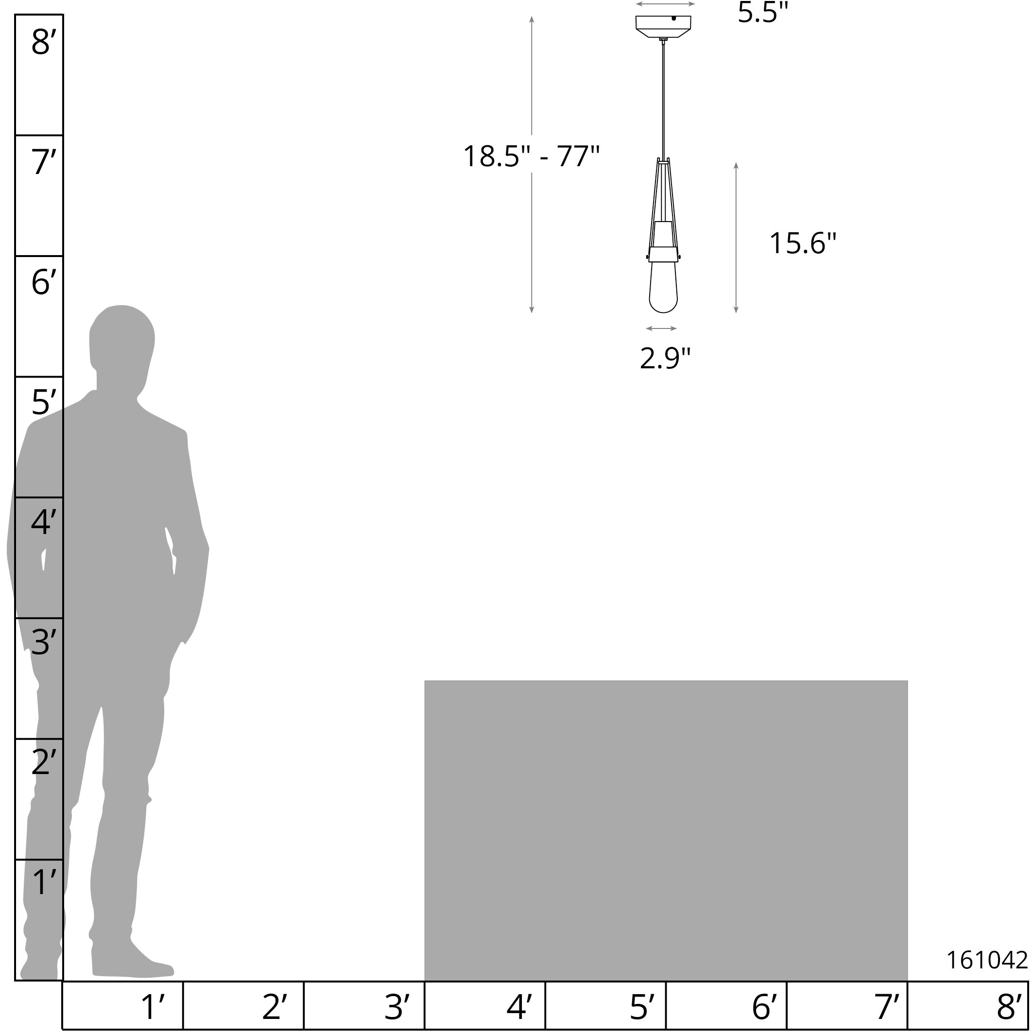 Link 1 Light 2.9 inch Sterling Mini Pendant Ceiling Light in Clear with White Threading