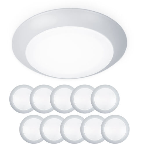 Disc LED 7.4 inch White Flush Mount Ceiling Light in 3000K