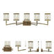 Grammercy 5 Light 42.25 inch Hand Applied Palacial Bronze Vanity Sconce Wall Light