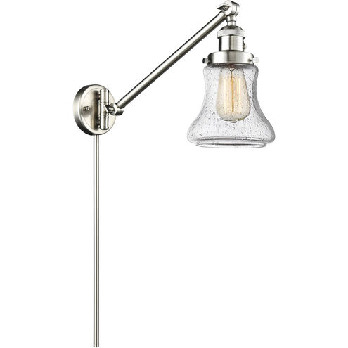Bellmont 35 inch 3.50 watt Satin Nickel Swing Arm Wall Light, Franklin Restoration