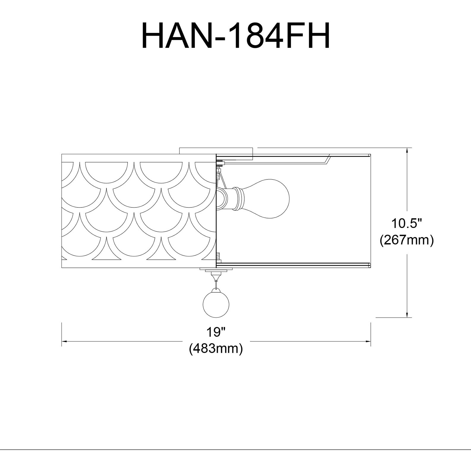 Hannah LED 19 inch Polished Chrome with White-Gold Flush Mount Ceiling Light in Winter Gold