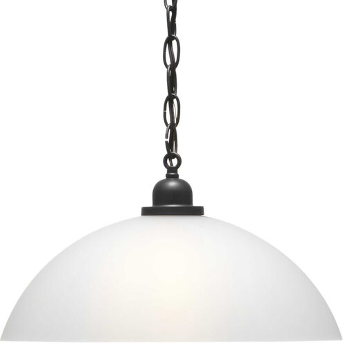 Classic Dome 1 Light 15 inch Graphite Pendant Ceiling Light